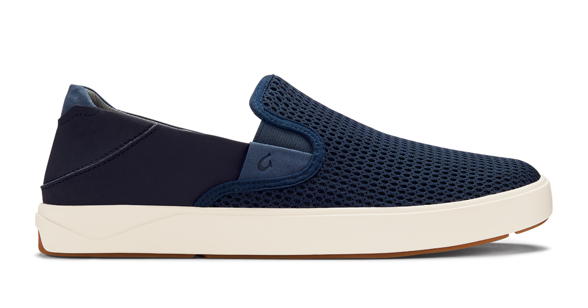 Mens blue deals slip on shoes