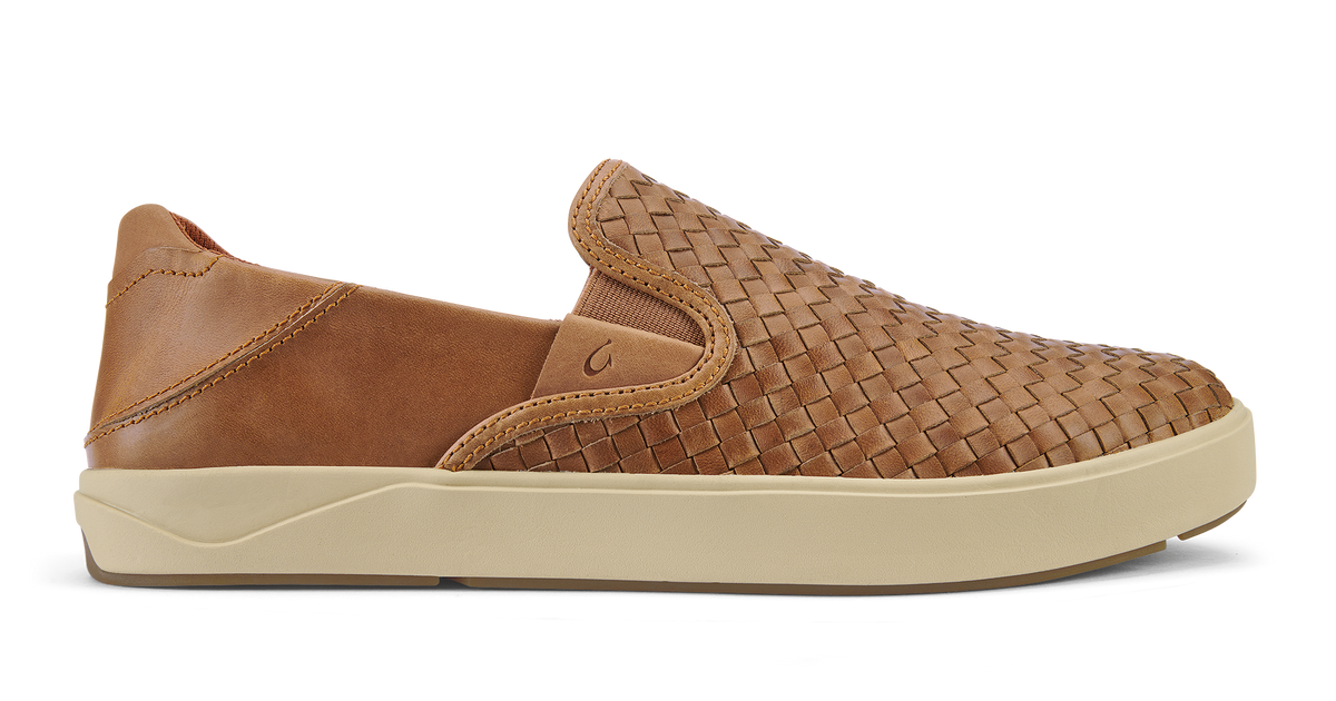 Chaussures Homme OLUKAI Lae'ahi Lauhala - Taille 9.5 - Couleur Fox - Neuf Avec Emballage