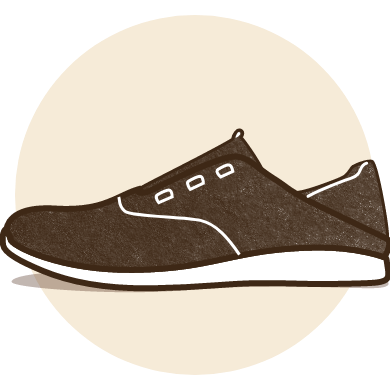 Let your shoes air-dry